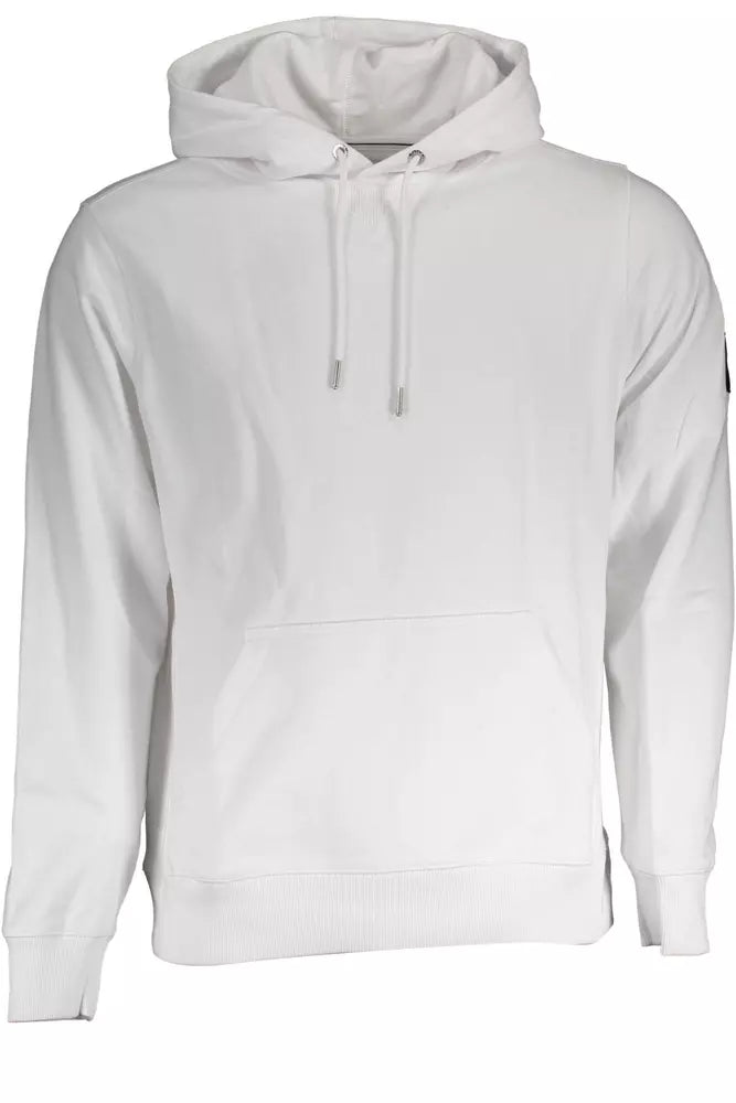 Sudadera con capucha blanca elegante de Calvin Klein con detalle de logotipo