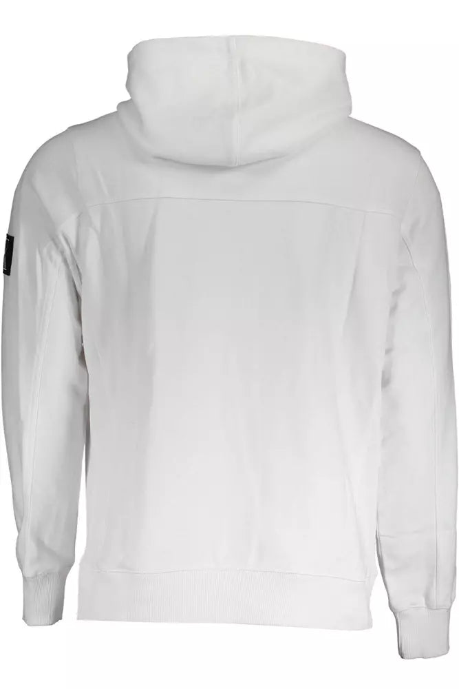 Sudadera con capucha blanca elegante de Calvin Klein con detalle de logotipo