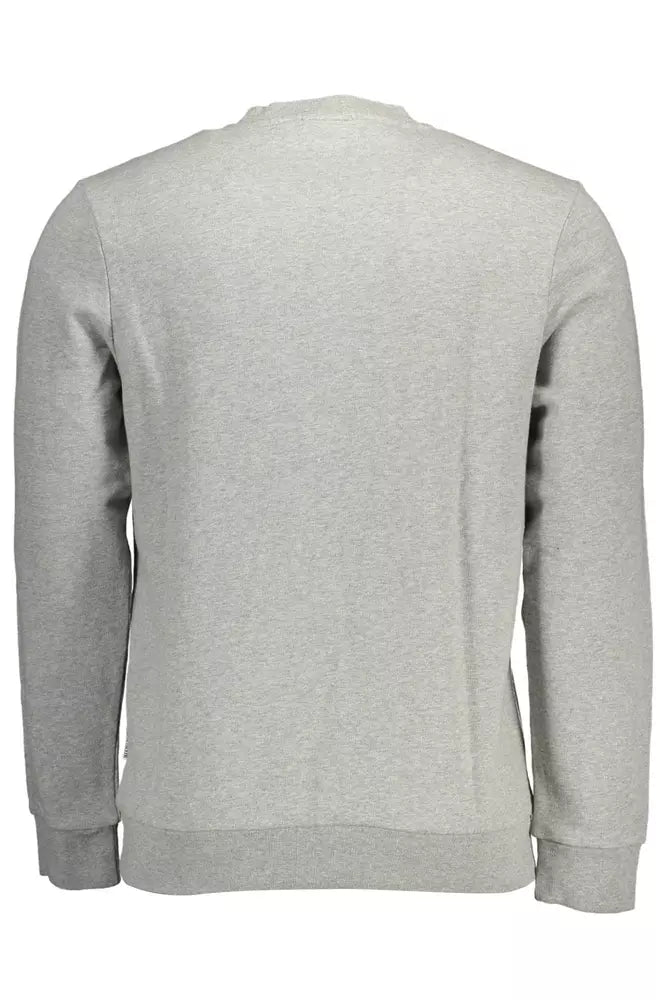 Sudadera Napapijri Chic de algodón gris con estampado de logotipo