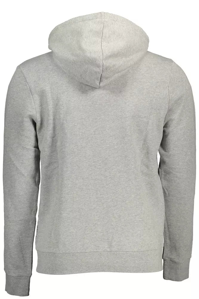 Sudadera con capucha y bolsillo con cremallera Napapijri Chic en gris