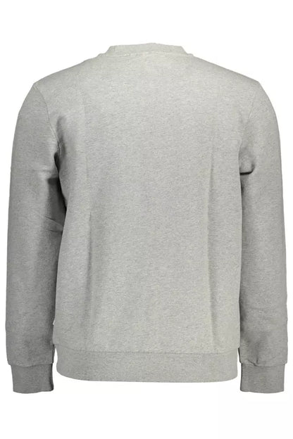 Sudadera Napapijri Chic de algodón gris con estampado icónico