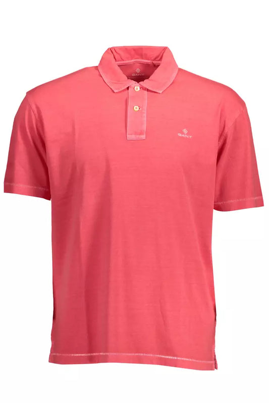 Polo elegante de algodón rosa de Gant