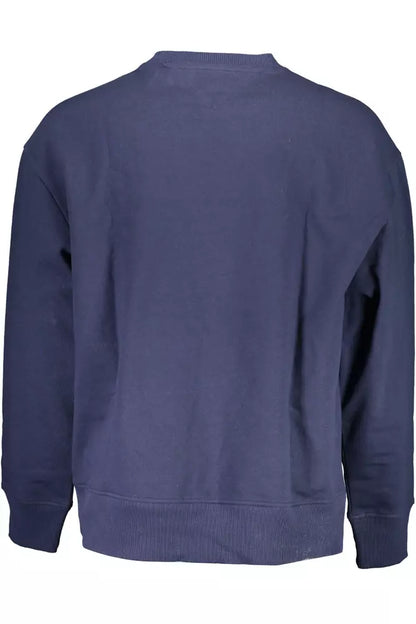 Sudadera azul bordada elegante de Tommy Hilfiger