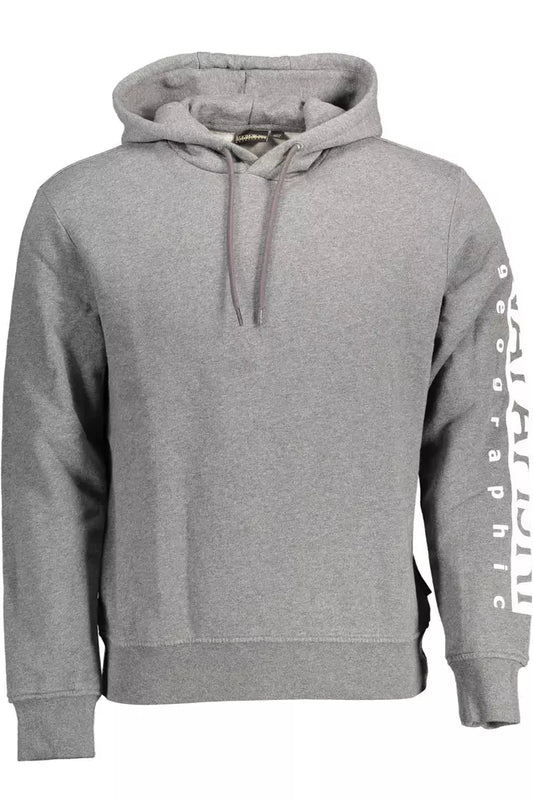 Sudadera con capucha de mezcla de algodón gris Napapijri Chic
