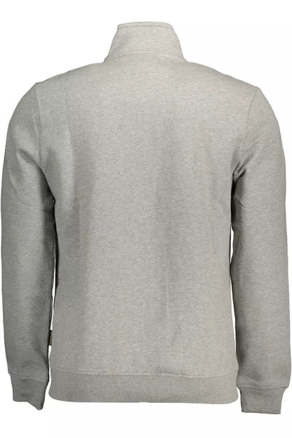 Sudadera con cremallera y bordados en gris chic de Napapijri