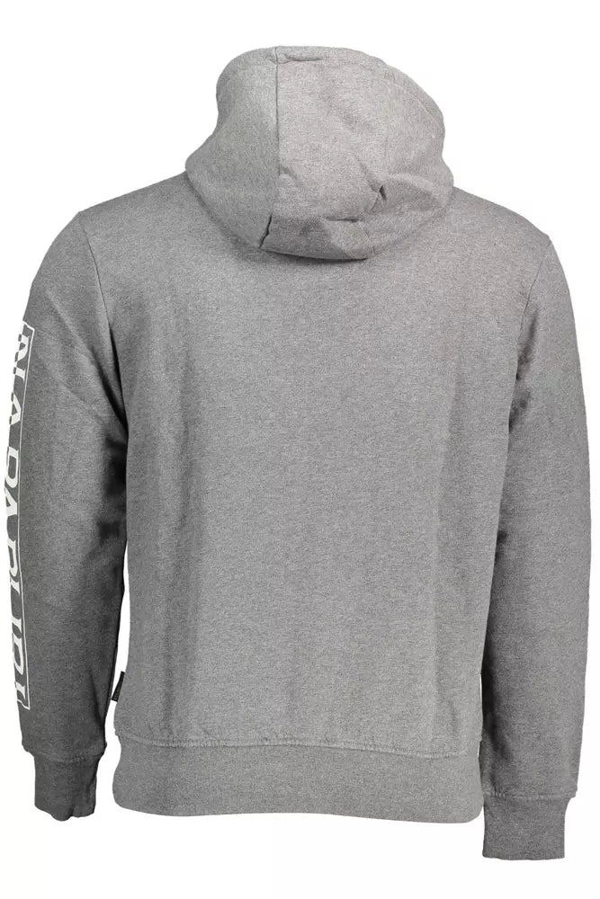Sudadera con capucha de mezcla de algodón gris Napapijri Chic