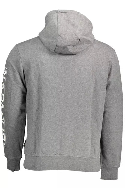 Sudadera con capucha de mezcla de algodón gris Napapijri Chic