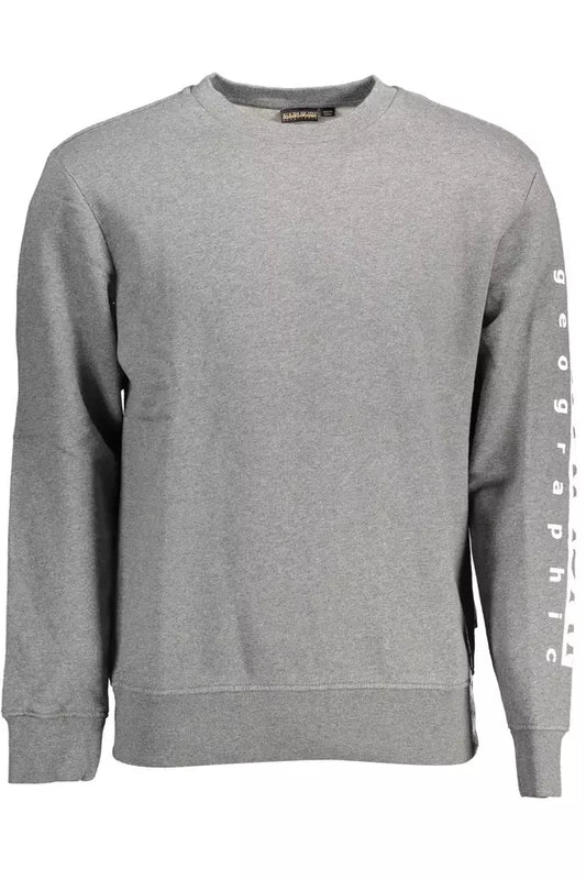 Suéter Napapijri Chic de mezcla de algodón gris