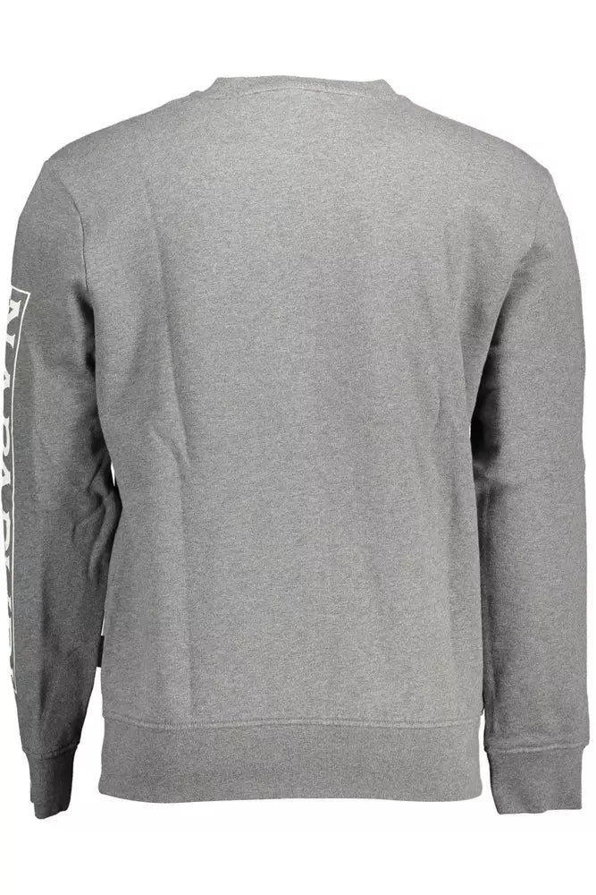 Suéter Napapijri Chic de mezcla de algodón gris