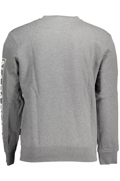 Suéter Napapijri Chic de mezcla de algodón gris
