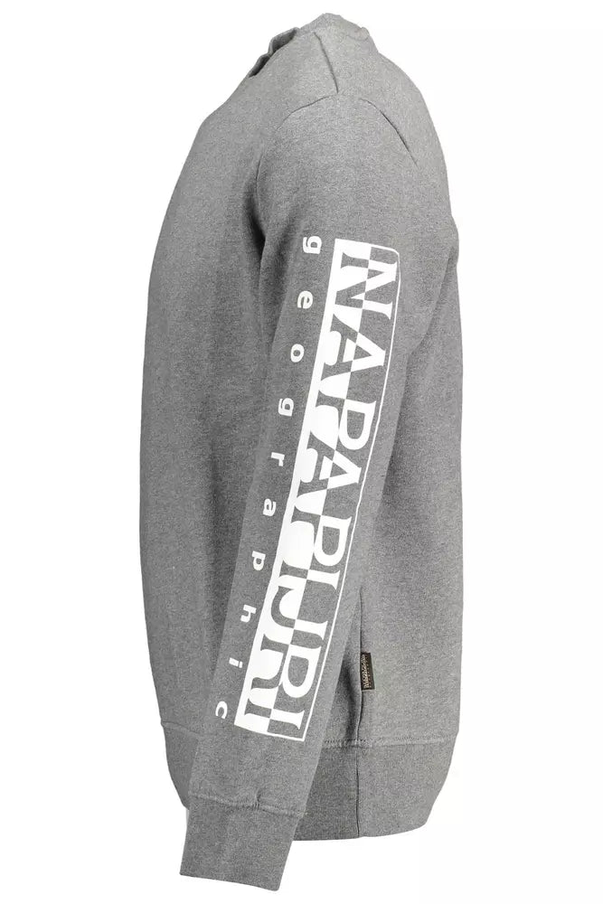 Suéter Napapijri Chic de mezcla de algodón gris