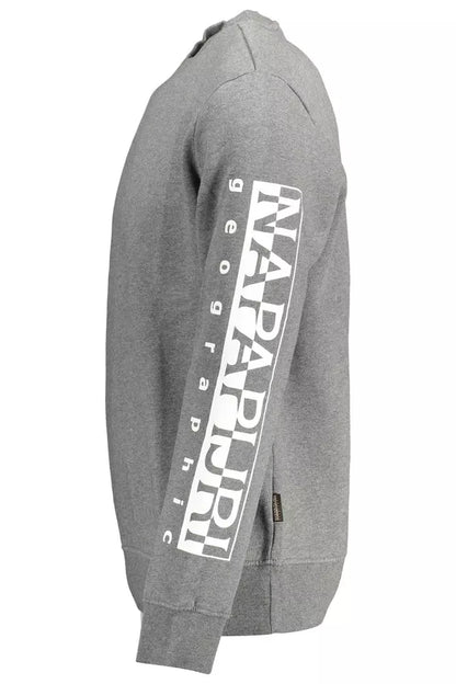 Suéter Napapijri Chic de mezcla de algodón gris