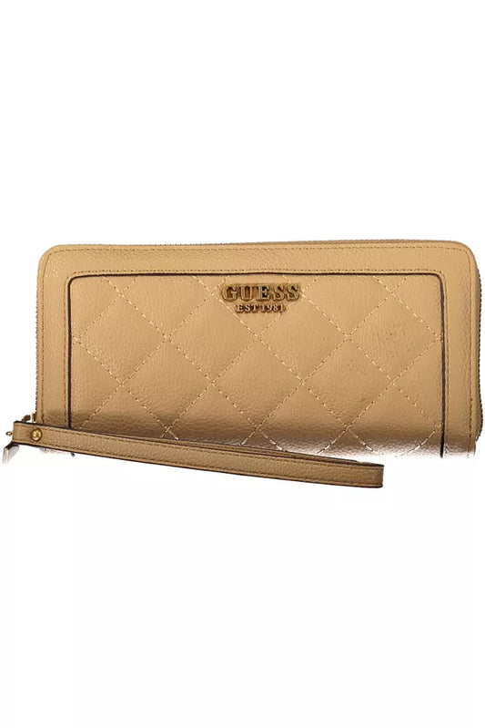 Guess Jeans Beige Polyethylene Women Wallet