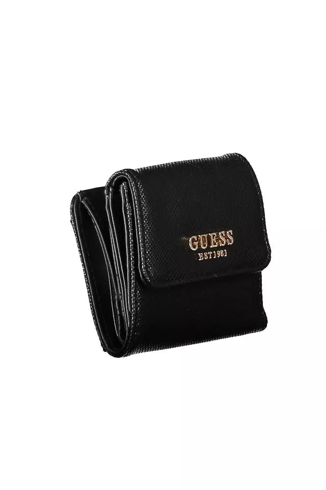 Guess Jeans Black Polyethylene Women Wallet