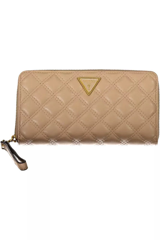 Guess Jeans Beige Polyethylene Women Wallet