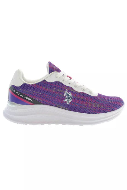 US POLO ASSN. Elegantes zapatillas con cordones en color morado