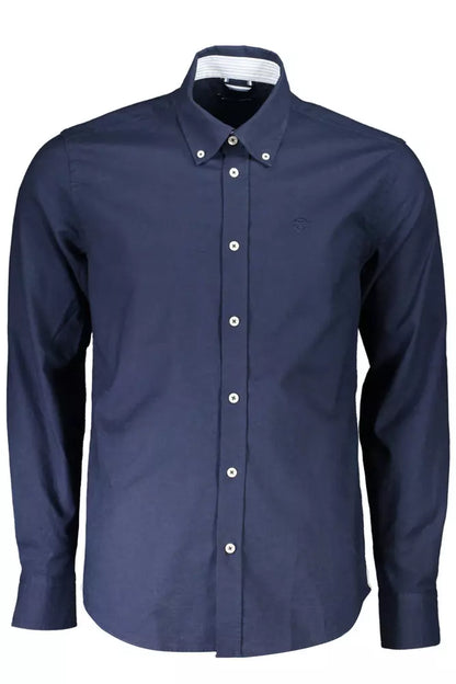 Camisa clásica de algodón azul con logotipo bordado de North Sails