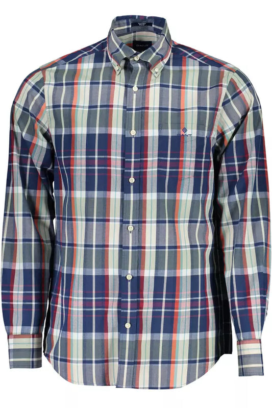 Camisa clásica verde con botones para hombre de Gant