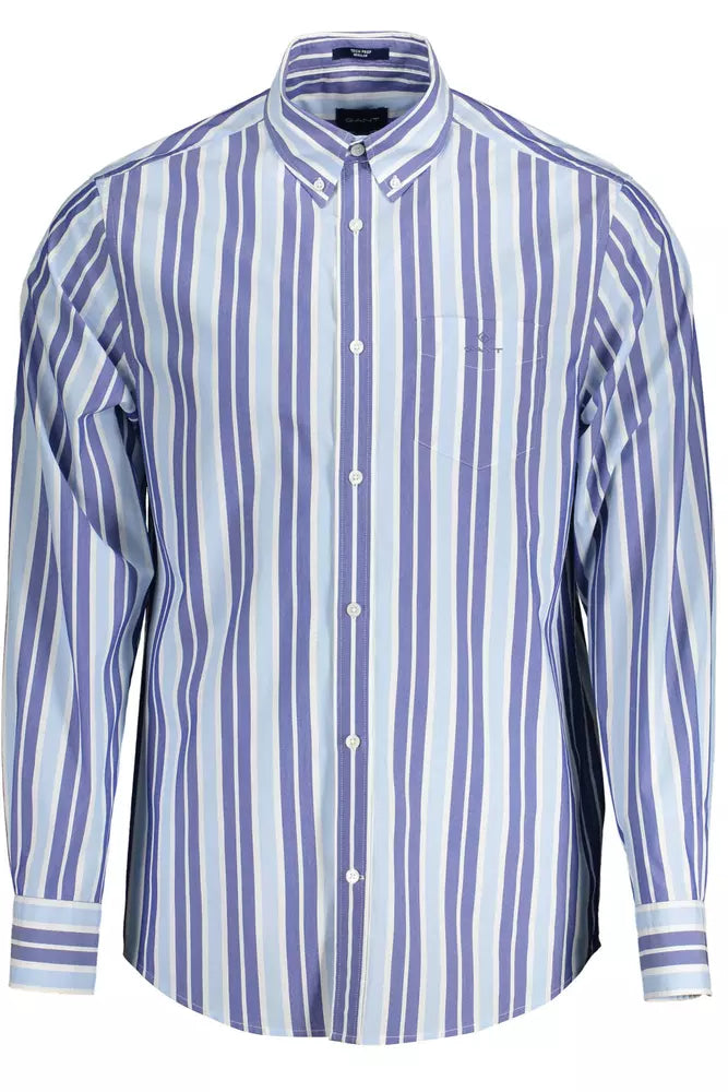 Camisa elegante de manga larga azul claro de Gant