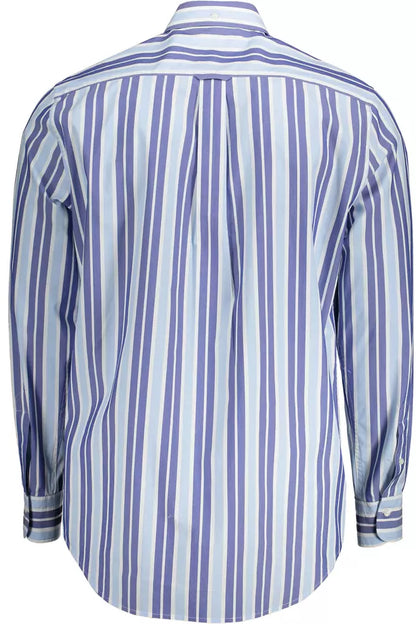 Camisa elegante de manga larga azul claro de Gant