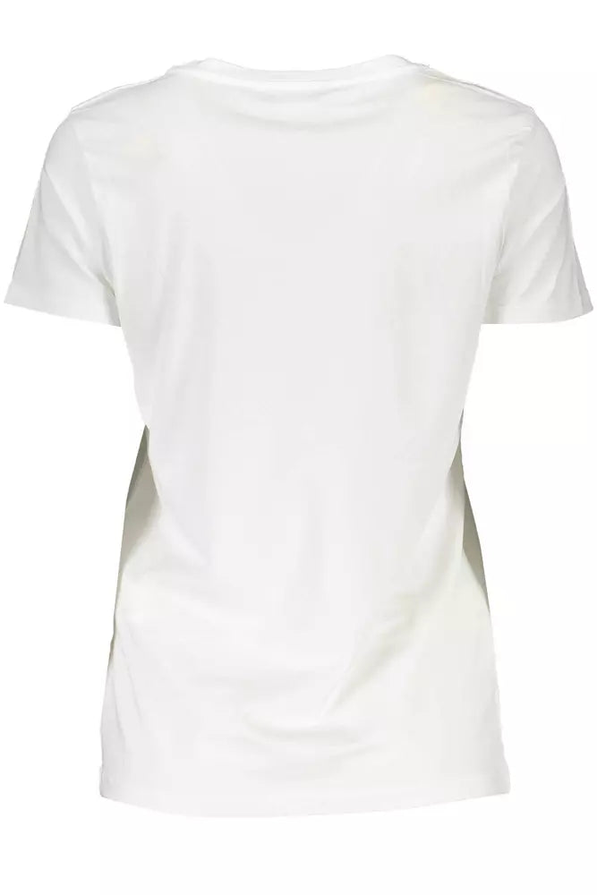 Camiseta blanca elegante de Scervino con detalle de bordado en contraste