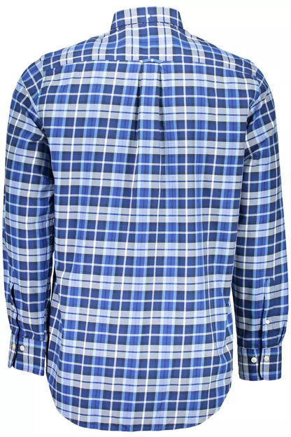 Camisa clásica de algodón azul de manga larga de Gant