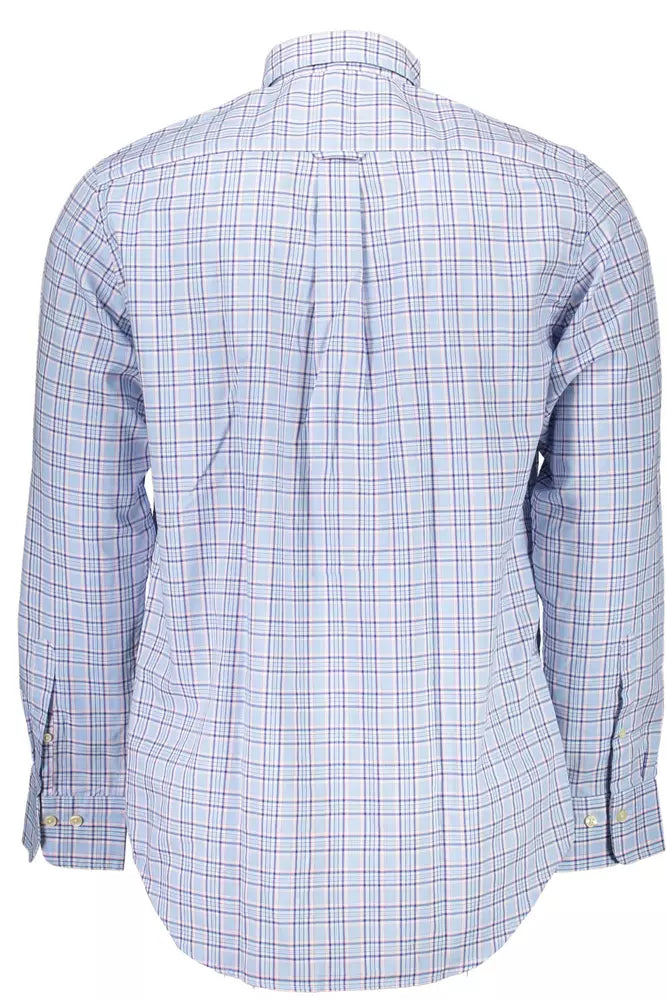 Camisa elegante de manga larga azul claro de Gant