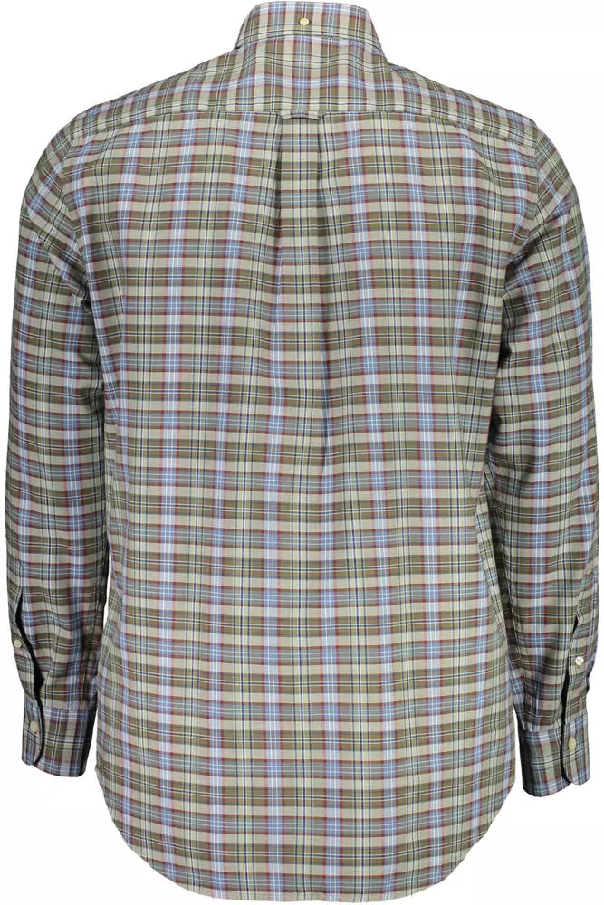 Gant Green Cotton Men Shirt