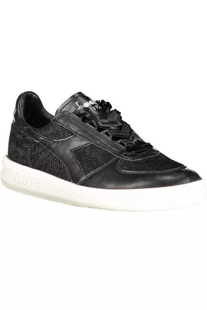 Zapatillas deportivas negras bordadas Diadora Chic