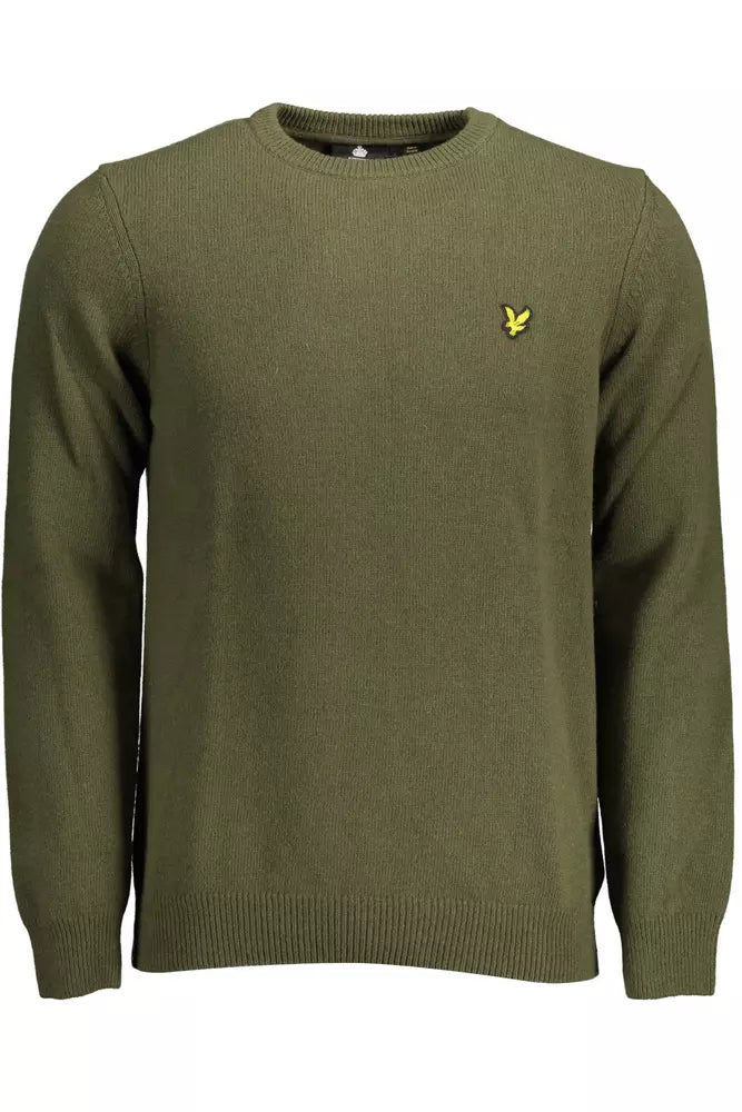 Suéter elegante de mezcla de lana verde de Lyle &amp; Scott