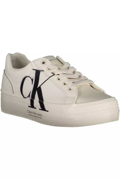 Zapatillas blancas con detalles en contraste Eco-Chic de Calvin Klein