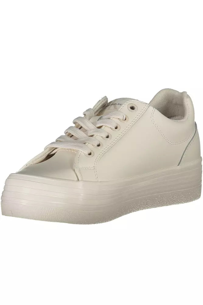 Zapatillas blancas con detalles en contraste Eco-Chic de Calvin Klein