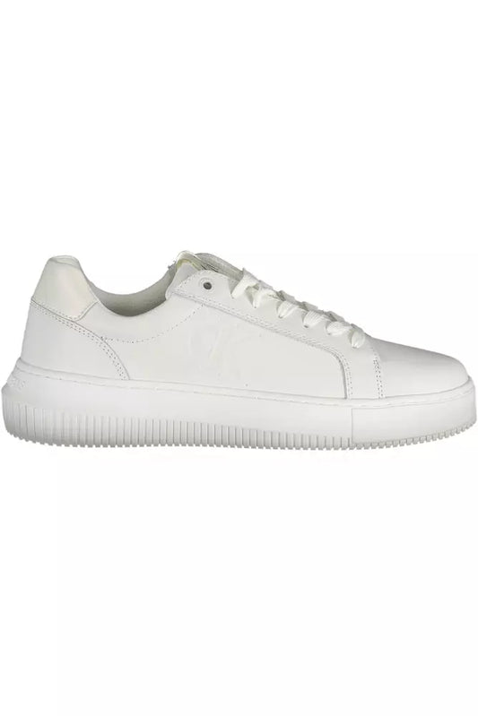 Zapatillas deportivas elegantes con cordones en color blanco de Calvin Klein