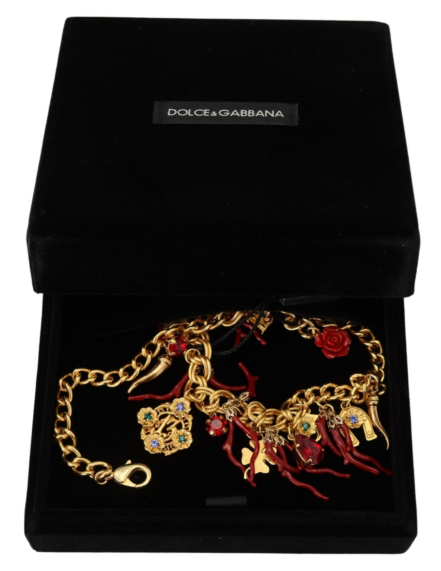 Collar llamativo con cristales multicolores de Dolce &amp; Gabbana