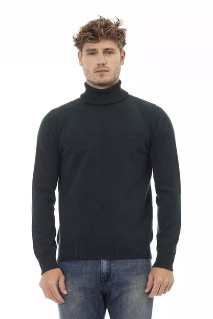 Suéter de lana verde Alpha Studio para hombre