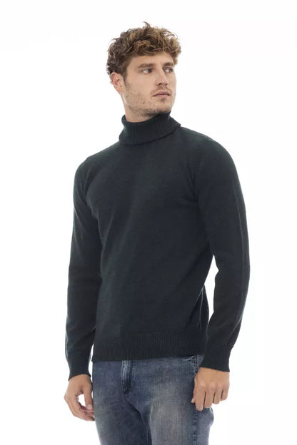 Suéter de lana verde Alpha Studio para hombre