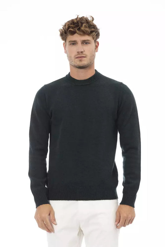 Suéter de lana verde Alpha Studio para hombre
