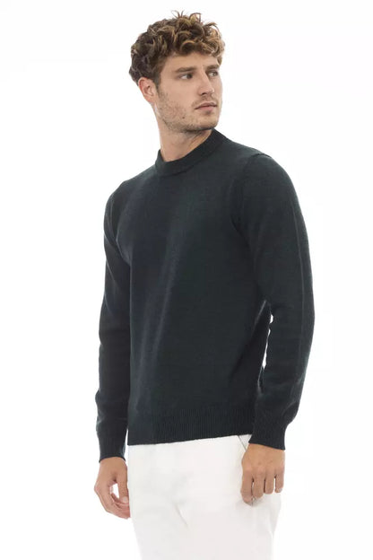 Suéter de lana verde Alpha Studio para hombre