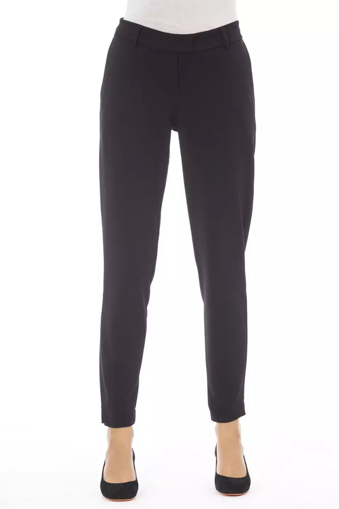 Pantalón de mujer Alpha Studio de poliéster negro