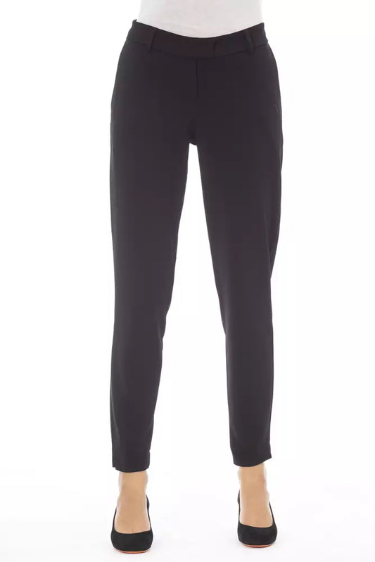 Pantalón de mujer Alpha Studio de poliéster negro