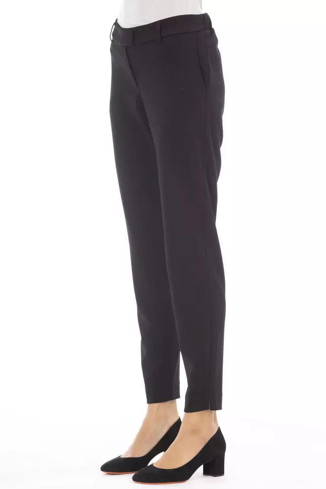 Pantalón de mujer Alpha Studio de poliéster negro