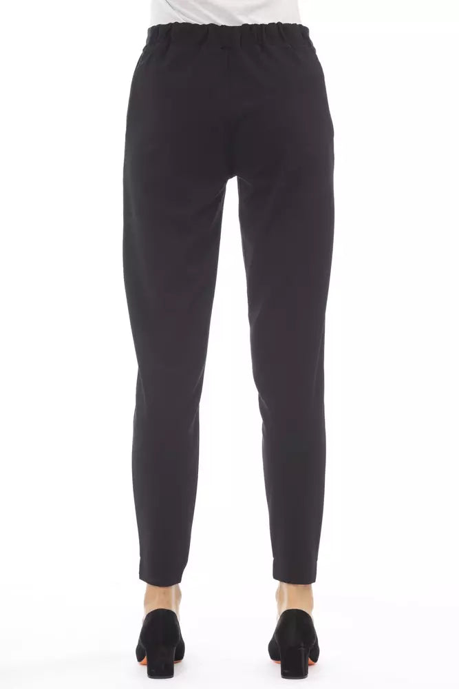Pantalón de mujer Alpha Studio de poliéster negro