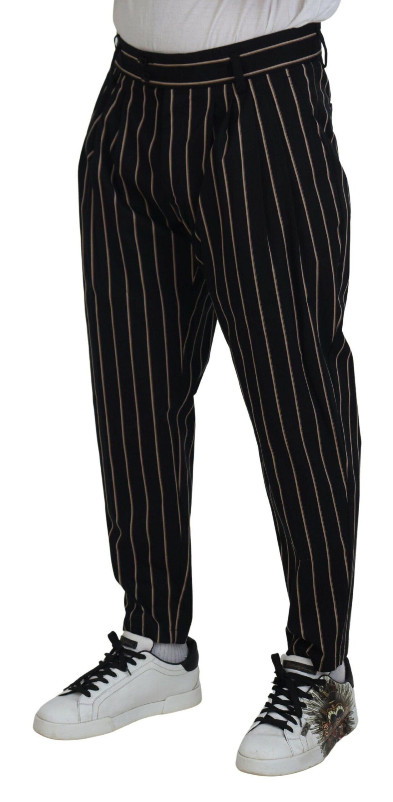 Pantalones chinos elegantes a rayas de Dolce &amp; Gabbana