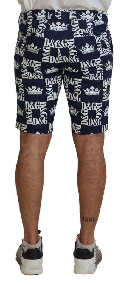 Pantalones cortos chinos con estampado de coronas informales de Dolce &amp; Gabbana