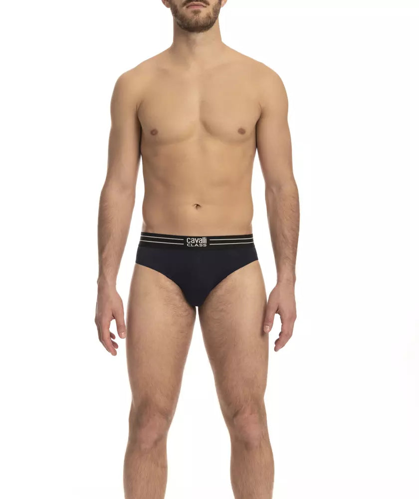 Ropa interior masculina de algodón azul Cavalli Class