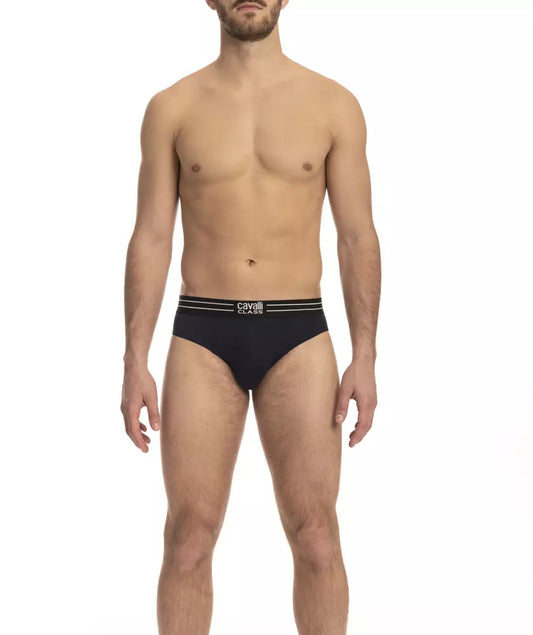 Ropa interior masculina de algodón azul Cavalli Class