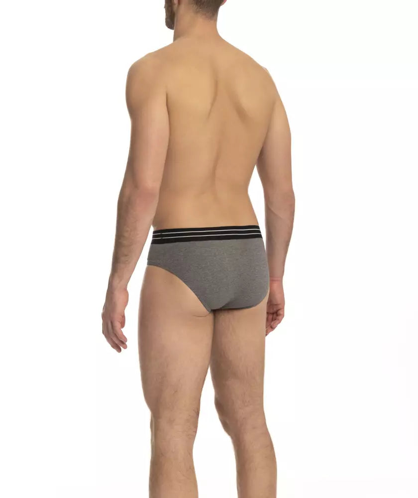 Pack de ropa interior de algodón gris para hombre Cavalli Class