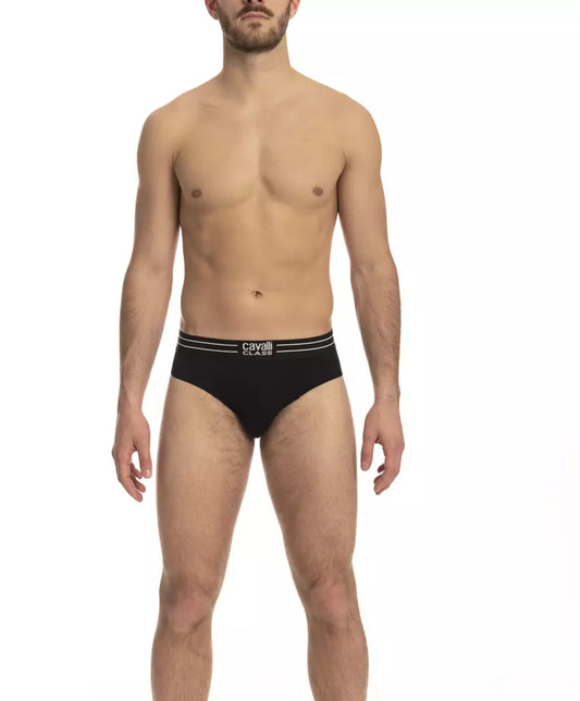 Ropa interior de algodón para hombre de Cavalli Class, color negro