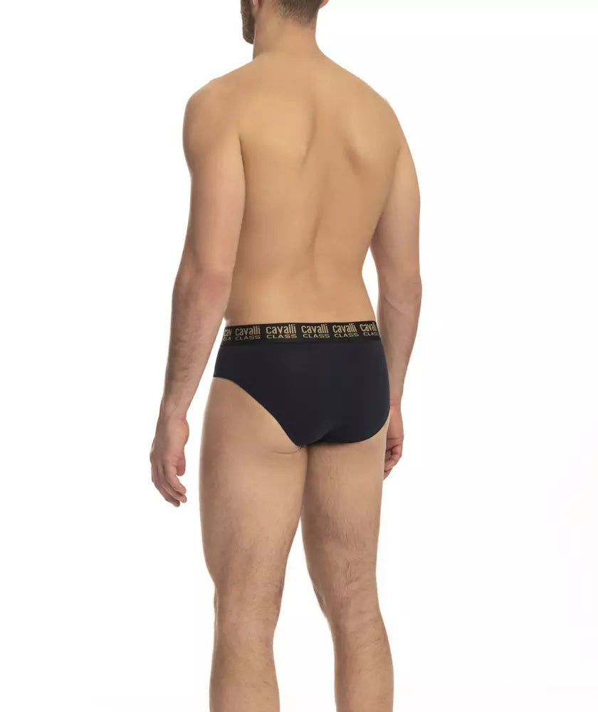 Calzoncillos de algodón azul para hombre Cavalli Class