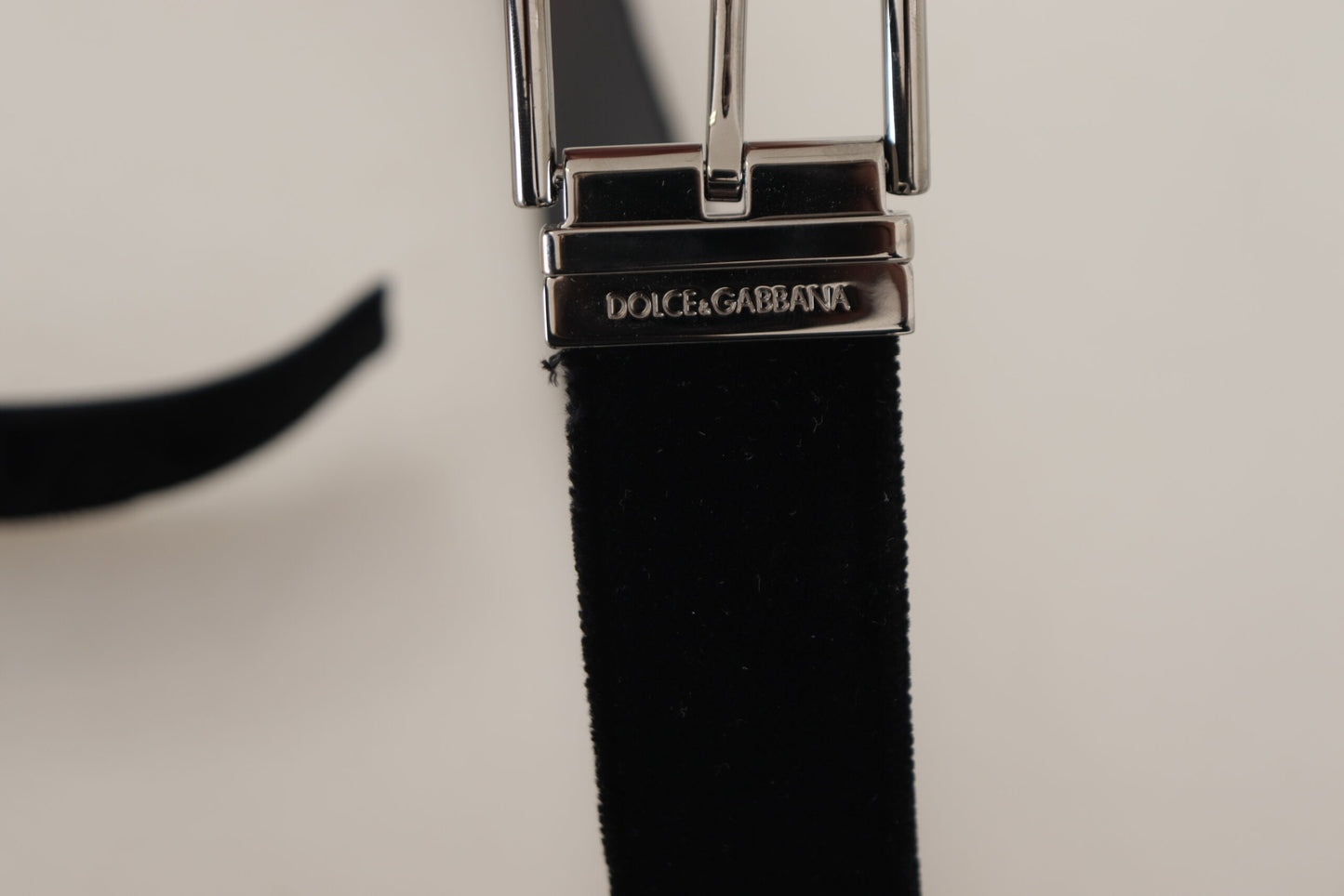 Dolce & Gabbana Sophisticated Velvet Leather Belt